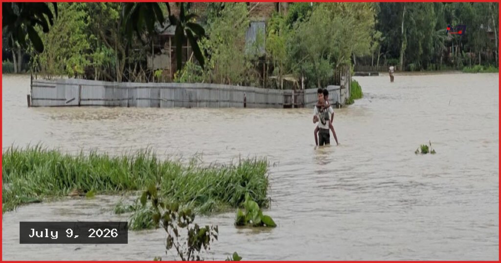 সিলেট বিভাগে বন্যা পরিস্থিতি: ৬ নদীর পানি বিপৎসীমার ওপরে