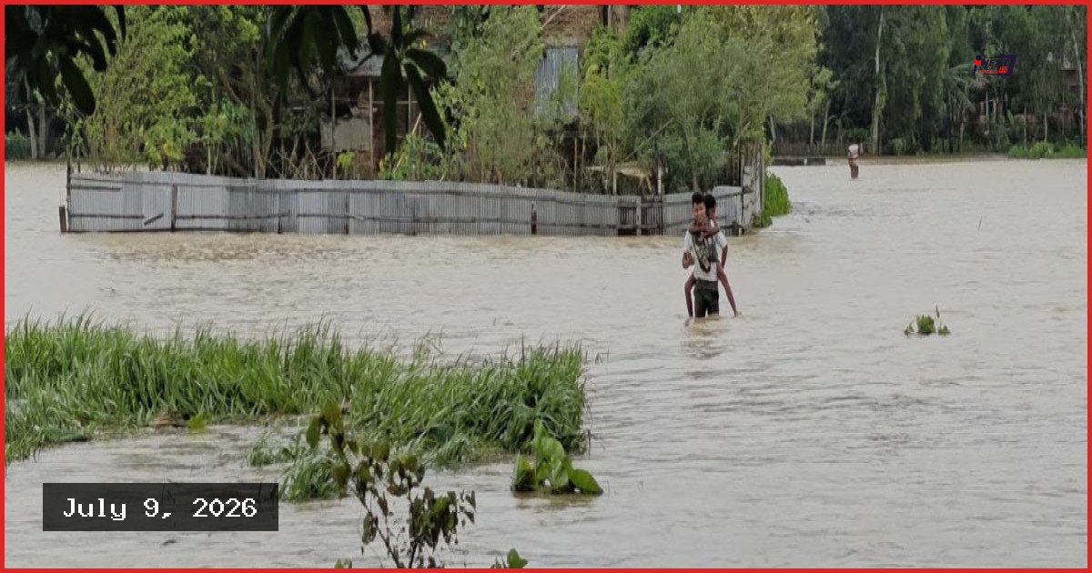 সিলেট বিভাগে বন্যা পরিস্থিতি: ৬ নদীর পানি বিপৎসীমার ওপরে