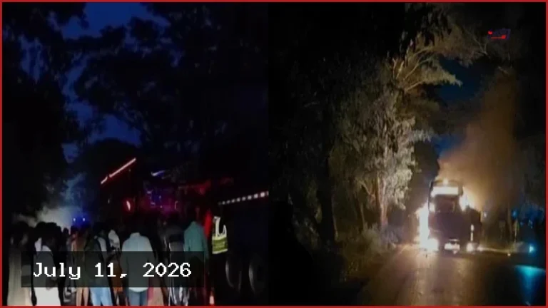 ফরিদপুরে পিকআপ ভ্যান উদ্ধার করতে গিয়ে বাসচাপায় নিহত ৫