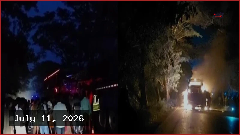 ফরিদপুরে পিকআপ ভ্যান উদ্ধার করতে গিয়ে বাসচাপায় নিহত ৫