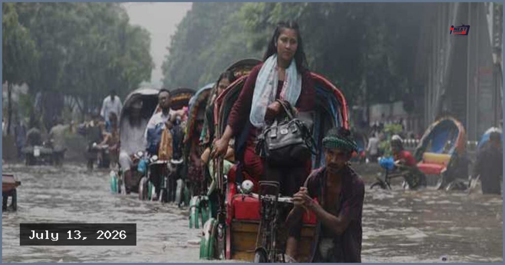 দেশের ছয় বিভাগে ভারী বৃষ্টির সতর্কবার্তা আরও ২৪ ঘণ্টা বাড়ল