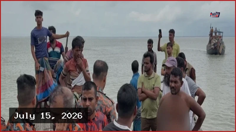 পাথরঘাটায় বলেশ্বর নদীতে ট্রলার ডুবে এক শ্রমিক নিখোঁজ