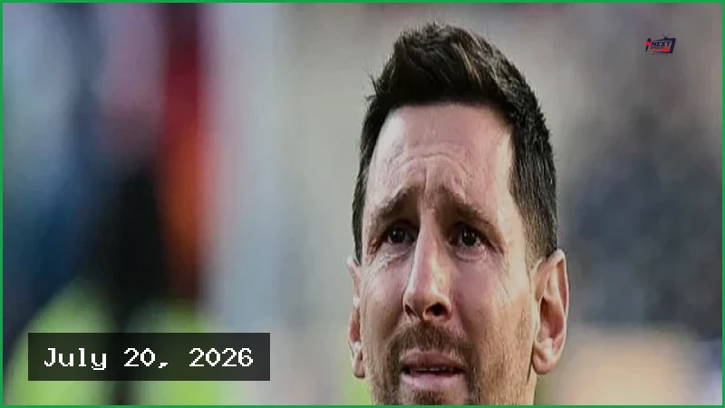বিশ্বকাপ ফাইনালে হারের পর অশ্রুসিক্ত মেসি