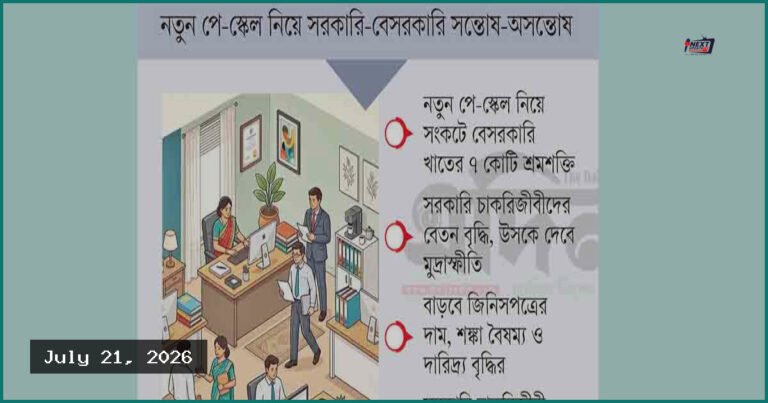 সরকারি চাকরিজীবীদের বেতন বৃদ্ধি: মুদ্রাস্ফীতি ও বৈষম্যের আশঙ্কা