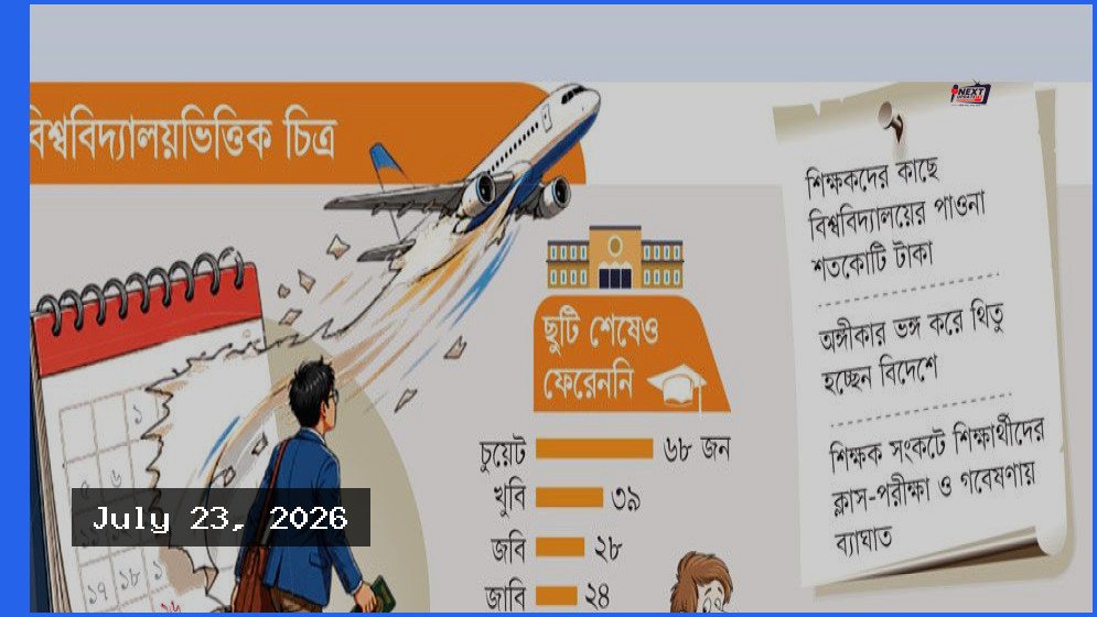 শিক্ষকদের বিদেশে উচ্চশিক্ষা: শতকোটি টাকা বকেয়া, ফিরছেন না অনেকেই