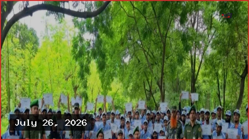 ঢাকায় আনসার বাহিনীর টিডিপি অ্যাডভান্সড প্রশিক্ষণের সমাপনী