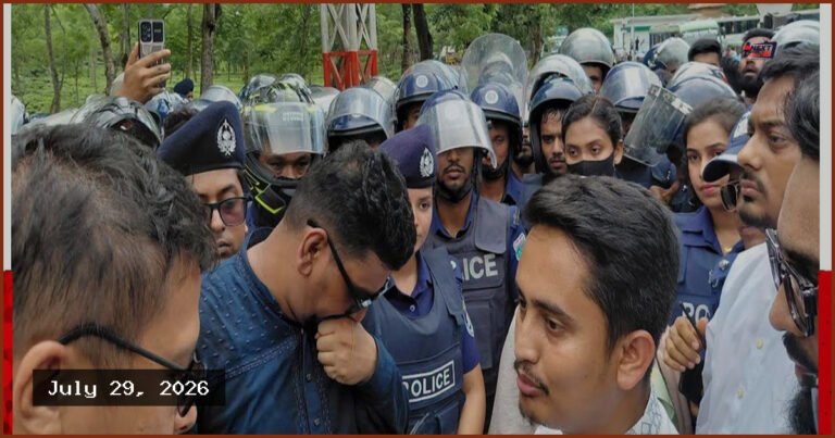 পুলিশি বাধা পেরিয়ে হবিগঞ্জের পথে এনসিপি নেতাদের গাড়িবহর