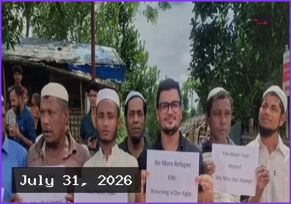 উখিয়ায় রোহিঙ্গা ক্যাম্পে প্রত্যাবাসনের আকুতি জানালেন বাস্তুচ্যুতরা