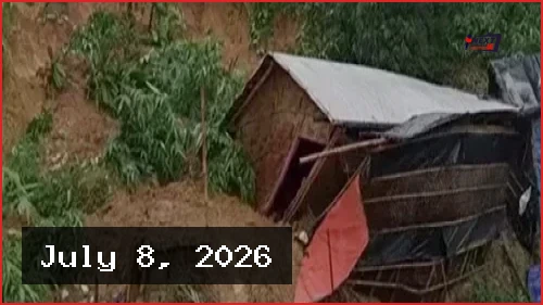 উখিয়ায় রোহিঙ্গা ক্যাম্পে ভূমিধস, মাদরাসা শিক্ষার্থীসহ নিহত ৫