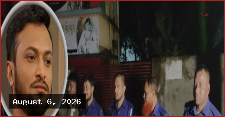 মাগুরায় সাকিব আল হাসানের বাড়িতে হামলা ও ককটেল বিস্ফোরণ