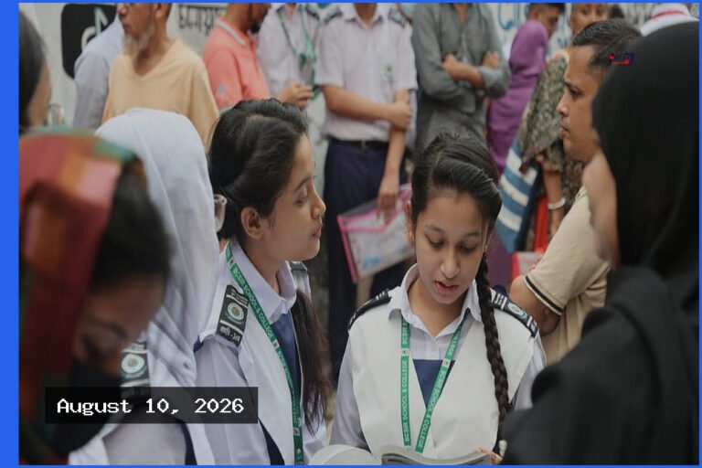 আজ প্রকাশিত হচ্ছে ২০২৬ সালের এসএসসি ও সমমান পরীক্ষার ফলাফল