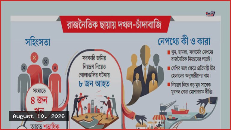 চট্টগ্রামে দখল-চাঁদাবাজি: রাজনৈতিক পালাবদলে বদলেছে মুখ, বদলায়নি খাত