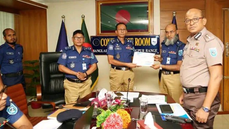 রংপুর রেঞ্জের শ্রেষ্ঠ জেলা পুলিশ নির্বাচিত পঞ্চগড়