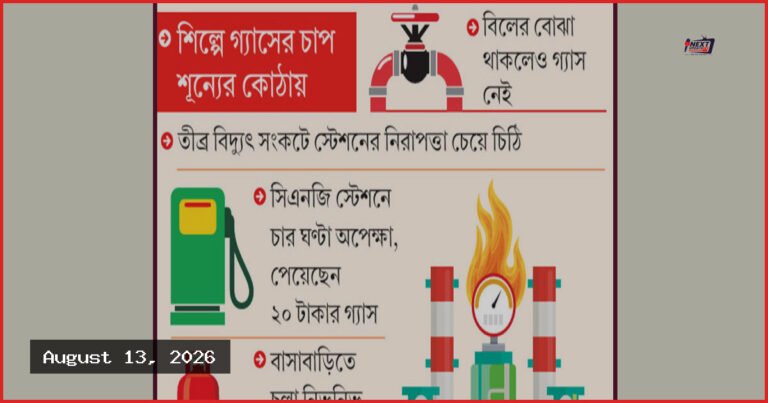 দেশে তীব্র গ্যাস সংকট, ভোগান্তিতে শিল্প-কারখানা ও সাধারণ মানুষ