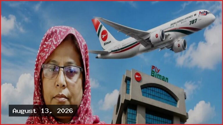 দায়িত্ব থেকে সরানো হলো বিমানের জনসংযোগ কর্মকর্তা বোসরা ইসলামকে