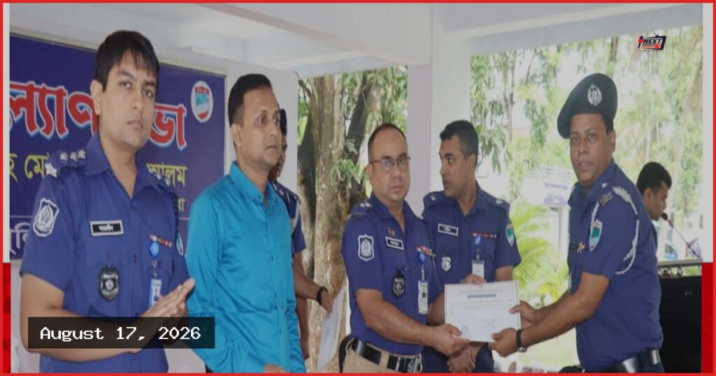 সাতক্ষীরার শ্রেষ্ঠ ওসি হিসেবে স্বীকৃতি পেলেন শ্যামনগরের সাফিউল ইসলাম
