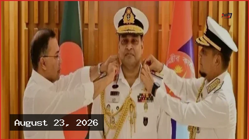 অ্যাডমিরাল পদে পদোন্নতি পেলেন নৌবাহিনী প্রধান খোন্দকার মিসবাহ উল আজীম