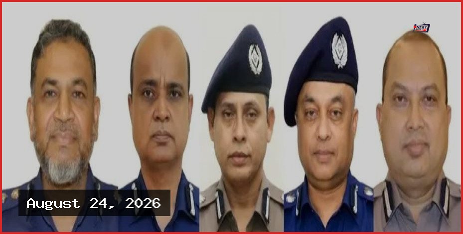 অতিরিক্ত আইজিপি পদে পদোন্নতি পেলেন পুলিশের পাঁচ কর্মকর্তা