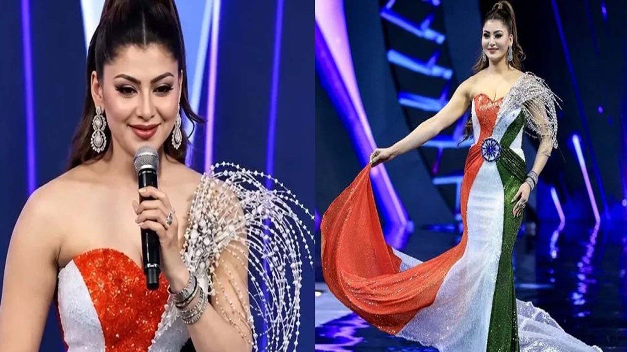জাতীয় পতাকার আদলে পোশাক পরে বিতর্কের মুখে উর্বশী রাউতেলা