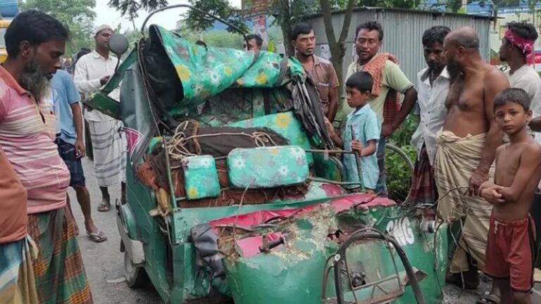 সিরাজগঞ্জে ট্রাকচাপায় অটোরিকশার ২ যাত্রী নিহত