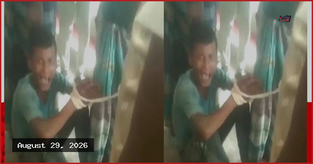 মসজিদের মাইক চুরির অভিযোগে কিশোরকে হাত বেঁধে মারধর