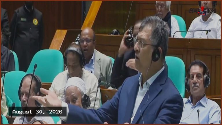 জাতীয় সংসদে মির্জা ফখরুলের আসনে সালাহউদ্দিন আহমদ