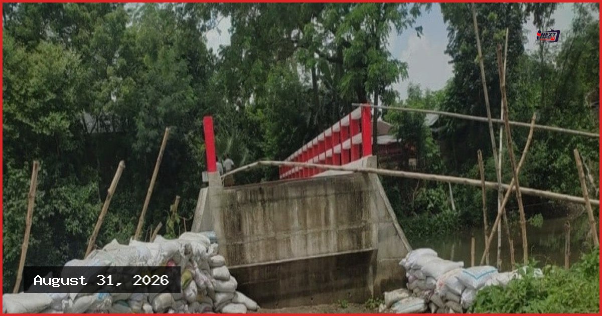 কোটি টাকায় নির্মিত ব্রিজ, তবুও ভরসা সেই বাঁশের সাঁকো