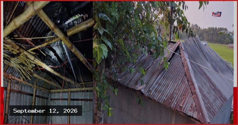 নাটোরের নলডাঙ্গায় অগ্নিকাণ্ডে পুড়ে ছাই রহিদুল ইসলামের বসতঘর