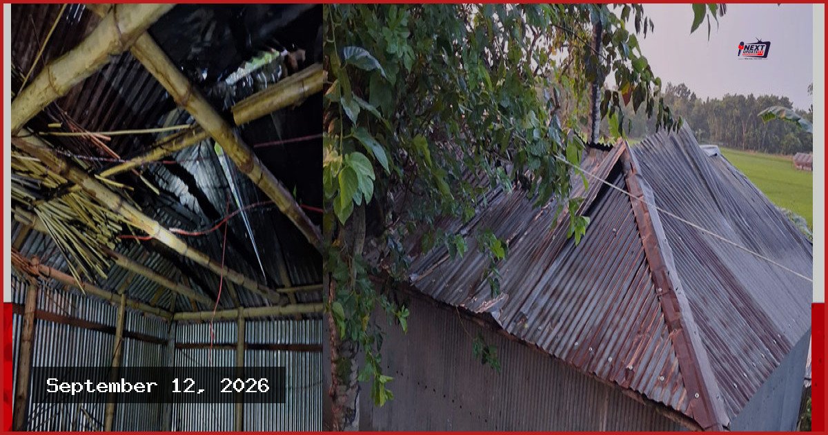 নাটোরের নলডাঙ্গায় অগ্নিকাণ্ডে পুড়ে ছাই রহিদুল ইসলামের বসতঘর