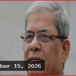 প্রথমবার সিলেট সফরে যাচ্ছেন রাষ্ট্রপতি মির্জা ফখরুল ইসলাম আলমগীর