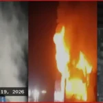 রাজধানীর বিভিন্ন স্থানে ককটেল বিস্ফোরণ ও তিনটি বাসে অগ্নিসংযোগ