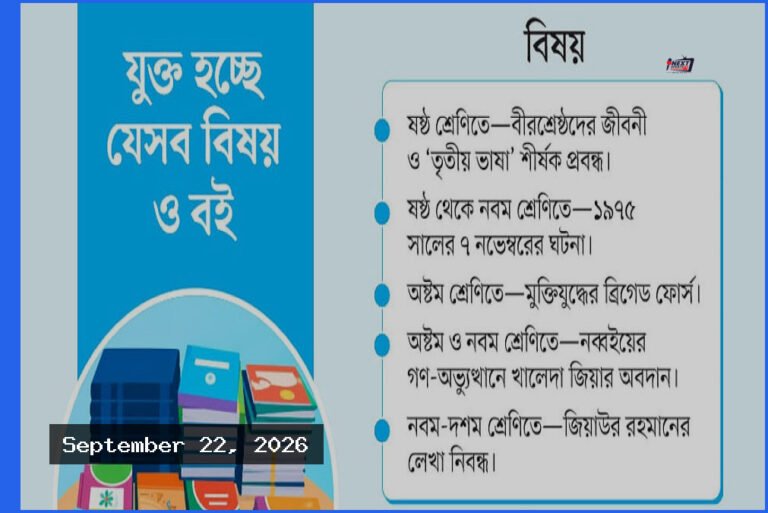 পাঠ্যবইয়ে আসছে বড় পরিবর্তন, যুক্ত হচ্ছে নব্বইয়ের গণ-অভ্যুত্থানের ইতিহাস