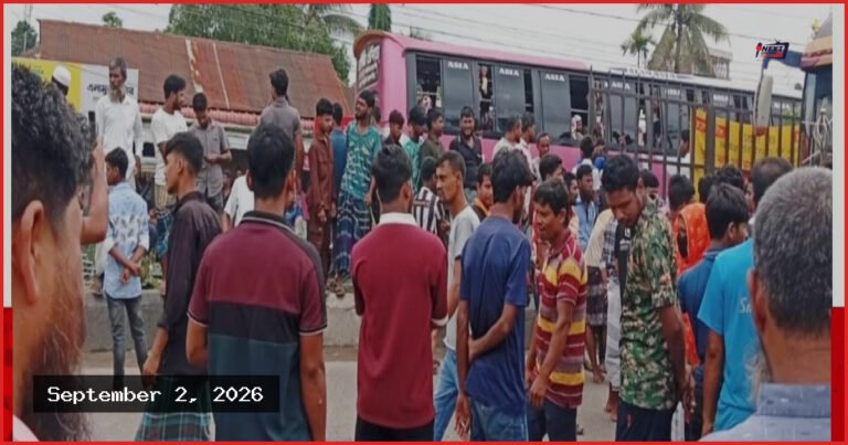 ত্রিশালে নিরবচ্ছিন্ন গ্যাস সরবরাহের দাবিতে সিএনজি চালকদের সড়ক অবরোধ