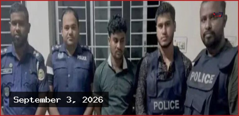 লুট হওয়া পিস্তলসহ ভোলার ছাত্রদল নেতা গ্রেপ্তার
