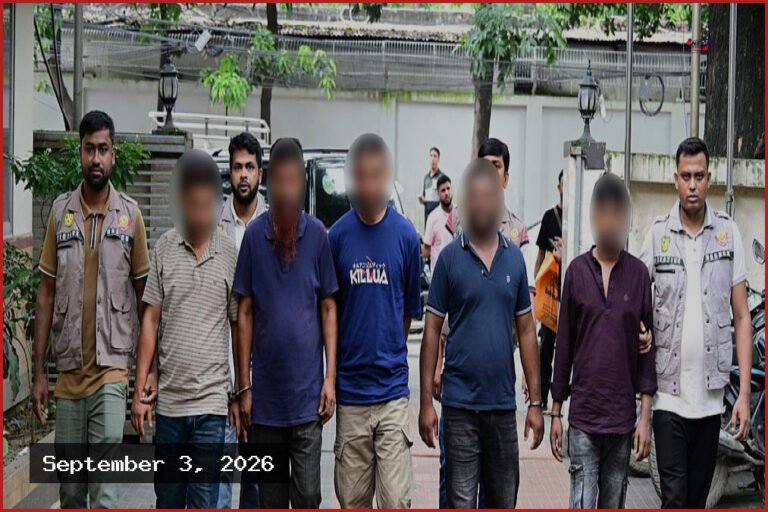 বনানীতে ডাকাতির প্রস্তুতিকালে র‍্যাব সদস্যসহ গ্রেপ্তার ৫