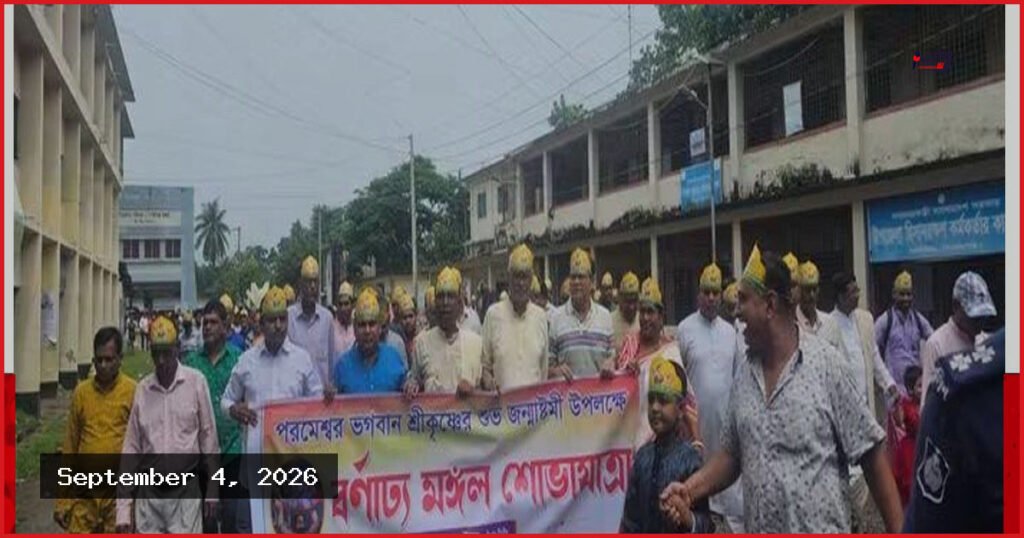 মঠবাড়িয়ায় ধর্মীয় ভাবগাম্ভীর্যে জন্মাষ্টমী উদযাপন