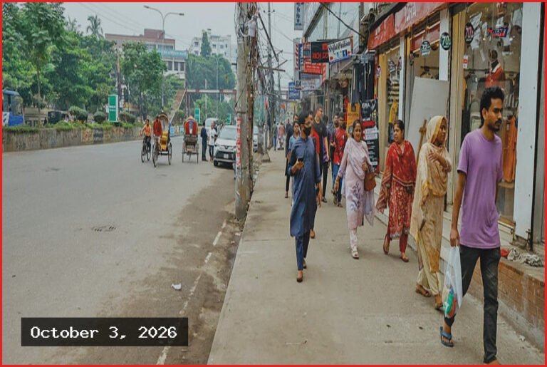 মিরপুর ১০ নম্বরের ফুটপাত দখলমুক্ত, উচ্ছেদের পর স্বস্তিতে পথচারীরা