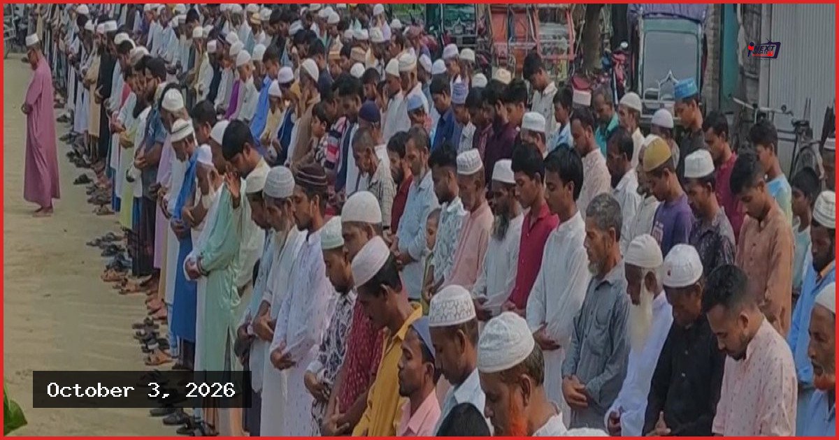 ময়মনসিংহে সড়ক দুর্ঘটনায় নিহত ৭ জনের জামালপুরে শেষ বিদায়