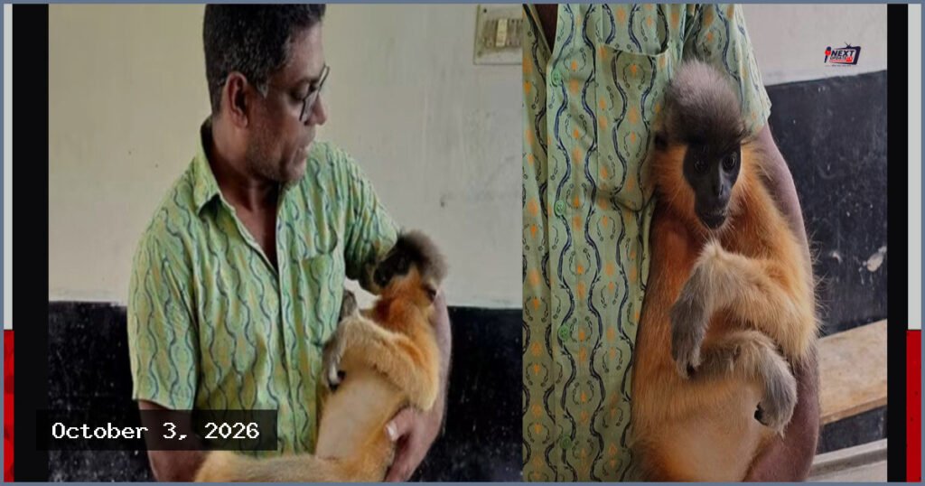 বিদ্যুৎস্পৃষ্ট হয়ে শ্রীমঙ্গলে বিপন্ন প্রজাতির মুখপোড়া হনুমানের মৃত্যু