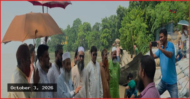পদ্মার ভাঙনকবলিত এলাকা পরিদর্শন করলেন সংসদ সদস্য মুজিবুর রহমান