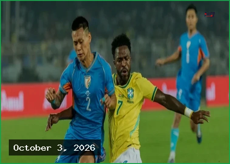 কলকাতায় ভারতের বিপক্ষে ব্রাজিলের বড় জয়