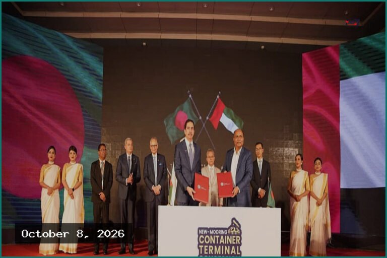 নিউমুরিং টার্মিনাল পরিচালনায় দুবাইয়ের ডিপি ওয়ার্ল্ডের সঙ্গে চুক্তি