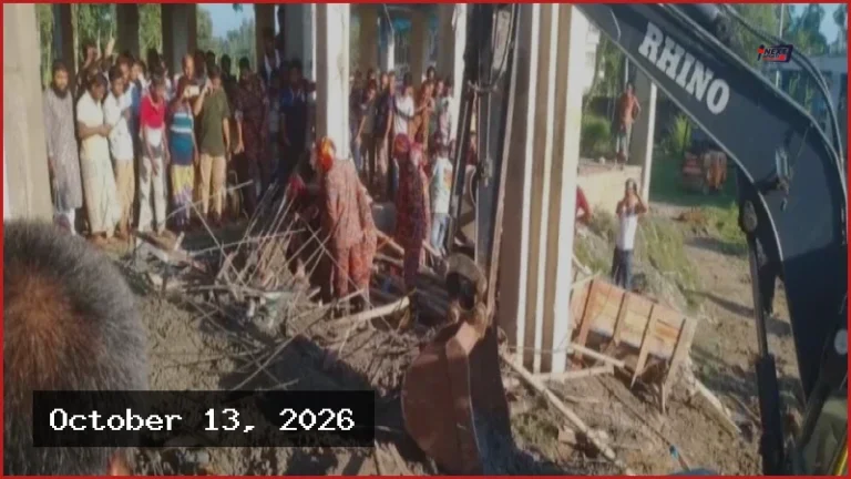 পীরগঞ্জে নির্মাণাধীন ভবনের ছাদ ধসে ২ শ্রমিক নিহত, ৩ জন আহত