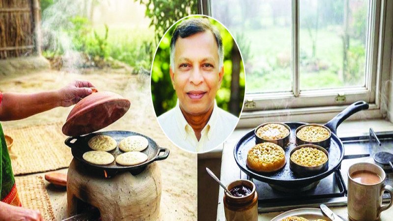 চিতই পিঠা ও ক্রাম্পেট: দুই সংস্কৃতির মিলনে উষ্ণতার এক সেতুবন্ধন