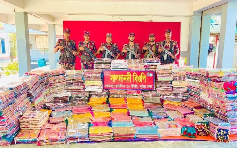 ব্রাহ্মণবাড়িয়া ও কুমিল্লা সীমান্তে কোটি টাকার ভারতীয় পণ্য জব্দ
