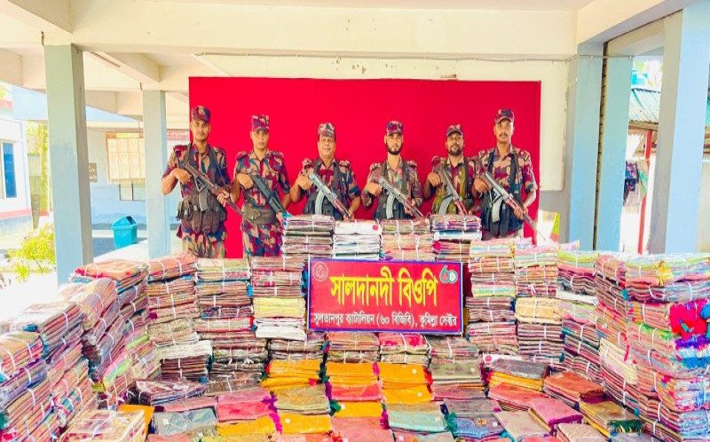 ব্রাহ্মণবাড়িয়া ও কুমিল্লা সীমান্তে কোটি টাকার ভারতীয় পণ্য জব্দ
